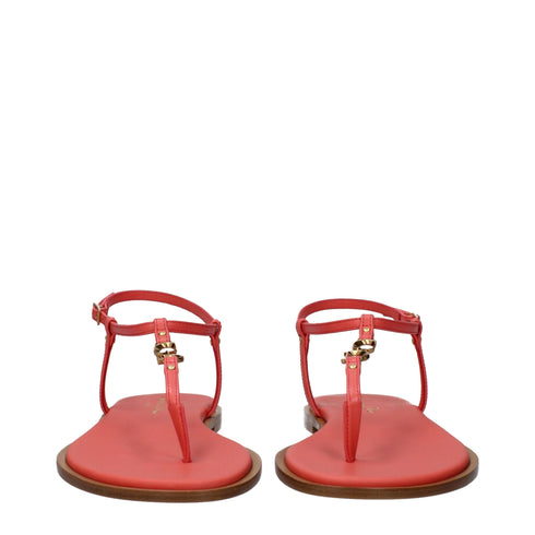 Christian Dior Pink Leather Flip-Flop Sandals with Buckle Closure – Women’s